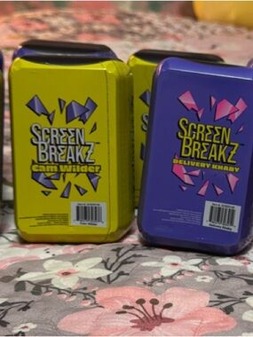 Lot of 11 Screen Breakz Mini Tin Pack - Yellow, Purple, Pink